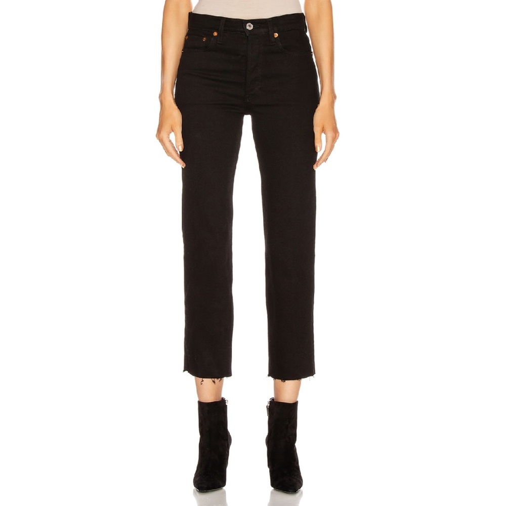 Re/Done Comfort Stretch High Rise Stove Pipe - Size 26